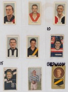 ASSORTMENT with 1969 Sun Valley/Twisties Player Caricatures [7/24] including Bobby Skilton & Peter Bedford (2); other oddments from Hoadleys, Allen's, etc in very mixed plus a 1954 Coles Series 1 card for J.Towner (Essendon, good condition); also Brunswic - 2