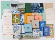 LITERATURE: Collector's archive in three cartons with books including hardbound "Botham - My Autobiography" (1994), "The Complete Who's Who of Test Cricketers" by Christopher Martin-Jenkins (1980), "McGilvray - The Game is not the Same" (1986); 1970s-1980 - 4