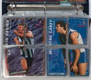 1995 COLLECTOR CARDS: in blue album with AFLPA&nbsp;Football Quarters Series 1 complete set of [62],&nbsp; incomplete Series 2 (33 cards), plus assorted duplicates. (125) - 3
