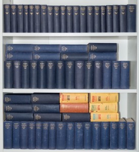 1901-2015 LIBRARY OF WISDEN'S: complete run comprising 110 editions including the 1916-17 & 1917-18 dual year issues, 1901-1970 editions are all rebound and all are missing their original covers, 1971 without dustjacket, 1972-2015 editions complete with dustjackets (a few torn/damaged). Wonderful research opportunity. (110)