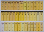 1901-2015 LIBRARY OF WISDEN'S: complete run comprising 110 editions including the 1916-17 & 1917-18 dual year issues, 1901-1970 editions are all rebound and all are missing their original covers, 1971 without dustjacket, 1972-2015 editions complete with d - 2