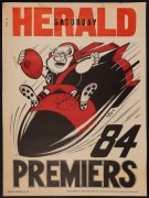 ESSENDON: Original 1984 Weg poster, SIGNED BY KEVIN SHEEDY; good condition.&nbsp;