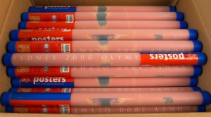 THE SYDNEY OLYMPIC FEDERATION ARCHIVES - POSTERS: official licensed posters for 'Athletics', in presentation tubes as issued, original retail $29.95 each; 30 examples, as new.