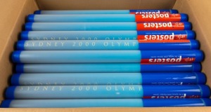 THE SYDNEY OLYMPIC FEDERATION ARCHIVES - POSTERS: official licensed posters for 'Football', in presentation tubes as issued, original retail $29.95 each; 35 examples, as new.