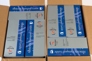 THE SYDNEY OLYMPIC FEDERATION ARCHIVES - LITERATURE: 'Athletes Transport Guide' booklet, with text in English & French, 253pp softbound; 90 copies, as issued.