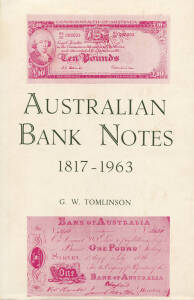 Good reference group incl. "A brief sketch of the Coinage and Paper Currency of South Australia", Thomas Gill 1912, clipped front end page otherwise fine, retails $200+; "Coinage & Currency in NSW 1788-1829", "The Holey Dollars of NSW - Their Fate" & "Jam