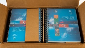 THE SYDNEY OLYMPIC FEDERATION ARCHIVES - STATIONERY: 'Sydney 2000 Olympic Games - Sports Diary' (for 2001), spiralbound. Similar to above lot, again 30 copies, as new.