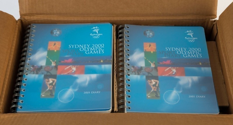 THE SYDNEY OLYMPIC FEDERATION ARCHIVES - STATIONERY: 'Sydney 2000 Olympic Games - Sports Diary' (for 2001), spiralbound, 30 copies, as new.