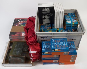 THE SYDNEY OLYMPIC FEDERATION ARCHIVES - BALANCE OF THE COLLECTION: Assortment of items with books Sydney 2000 Olympic Games', published by Ladybird (98 copies), and 'A Sea Change - Australian Writing and Photography' commissioned by the Sydney Olympic Arts Festival (10 copies); also '365 Days of Facts, Figures & Trivia' 2001 day-to-day calendar (9 copies)