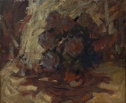 ARTIST UNKNOWN (Russian school, early 20th century), two floral still life paintings, oil on linen, signed and titled on&nbsp;gallery labels verso, each 50 x 60cm, 54 x 64cm overall - 2