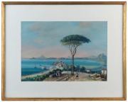 ARTIST UNKNOWN (Italian School, 18th/19th century), (Bay of Naples), gouache, ​​​​​​​30 x 41cm, 49 x 61cm overall - 2