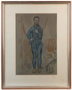 PABLO PICASSO (Spain, 1881-1973), Young Boy In Blue Suit, lithograph, signed in plate lower left, ​​​​​​​48 x 32cm, 70 x 54cm overall - 2