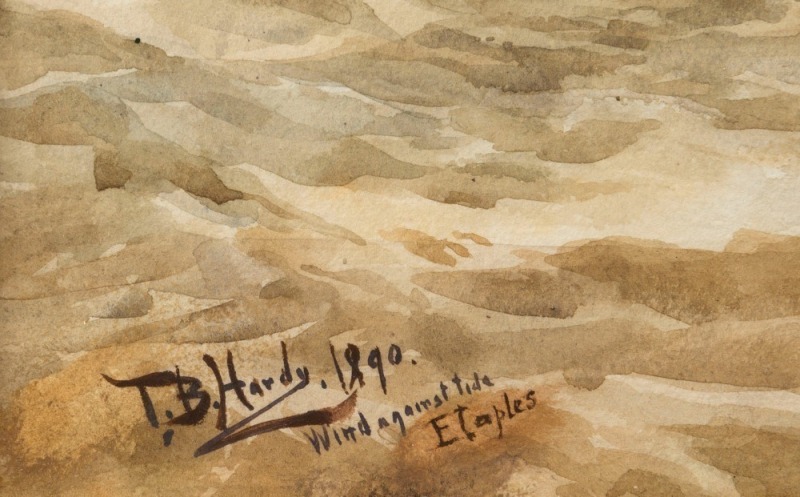 THOMAS BUSH HARDY (1842-1897), Wind Against The Tide, Elaples (France ...