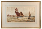 THOMAS BUSH HARDY (1842-1897), Wind Against The Tide, Elaples (France), water colour, signed and titled lower left "T.B. Hardy, 1890", ​​​​​​​31 x 57cnm, 55 x 81cm overall - 3