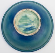 MOORCROFT&nbsp;"Waving Corn" pattern pottery bowl, circa 1920s, stamped "Made In England", with underglaze blue signature "W. Moorcroft", 7cm high, 20.5cm diameter - 4