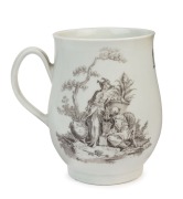 ROYAL WORCESTER early porcelain mug with Chinese scene, circa 1765, 12cm high - 2