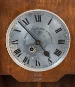 GLEDHILL-BROOK TIME RECORDER clock in oak case, early 20th century, ​​​​​​​114cm high - 2