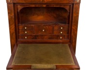 A French escritoire fall-front desk in mahogany with ormolu mounts and black marble top, 19th century, ​​​​​​​142cm high, 94cm wide, 41cm deep - 2