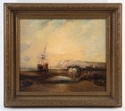 O'CONNOR (maritime scene), oil on canvas, signed and dated "O'Connor 1843" lower left, 30 x 35cm, 42 x 47cm overall - 2