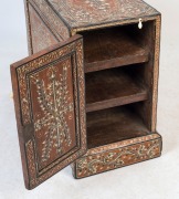 An Anglo-Indian double-sided cabinet with bone and penwork decoration, 19th century, ​​​​​​​61cm high, 75cm wide, 35cm deep - 2