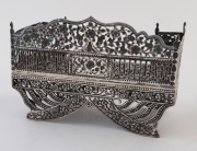 An antique Indian Kutch silver miniature howdah (elephant seat), 18th/19th century, 14cm high, 20cm wide, 9cm deep, 485 grams - 3