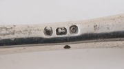 A Georgian sterling silver stilton scoop with green ivory handle, circa 1802, 22cm long - 2