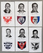 1964 Herald Sun newspaper VFL Captains cloth patches; complete set (12). Superb condition and only the 2nd set we have offered. - 2