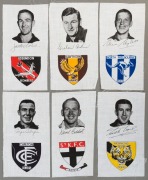 1964 Herald Sun newspaper VFL Captains cloth patches; complete set (12). Superb condition and only the 2nd set we have offered. - 3