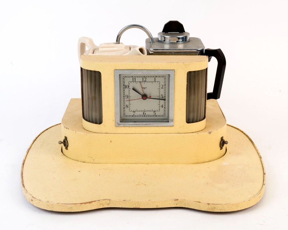 Goblin Teasmade Vintage English Electric Clock With Original Tray Mid