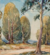 ARTIST UNKNOWN Landscape, watercolour,19 x 17cm; framed 33 x 31cm overall. - 2