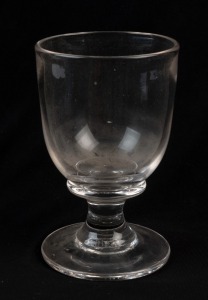 An antique English glass rummer, 18th/19th century, 14.5cm high