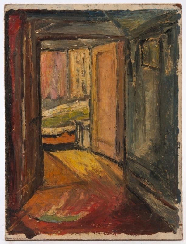 NOBLE (European School) (Interior), oil on board, circa 1900s, signed lower centre, 26 x 20cm.