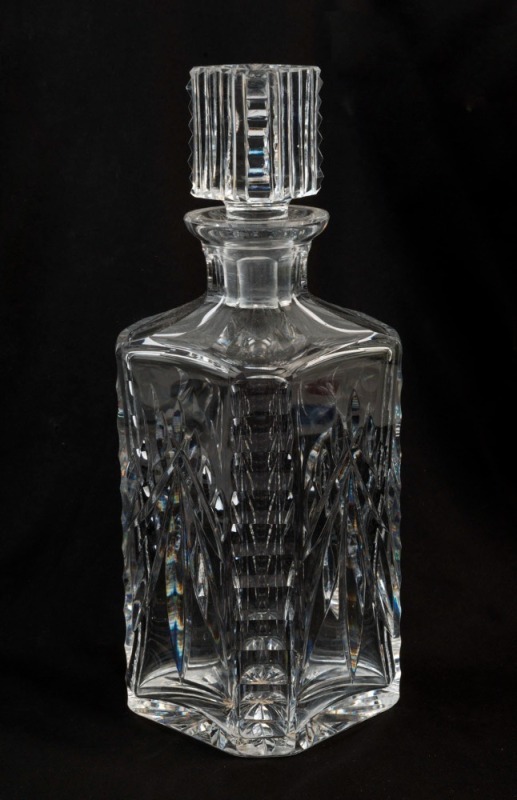 WATERFORD Irish crystal decanter, 20th century, ​​​​​​​24.5cm high