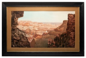 WILLIAM HENRY JACKSON (1843-1942), The Grand Canyon in Arizona, [#50048], mammoth plate photochromatic print, 1900, 51 x 88cm; in original period frame.