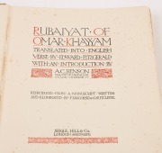 "RUBAIYAT OF OMAR KHAYYAM" with introduction by A.C. BENSON, [published by Siegle, Hill & Co. London], hardcover with gilt embossed boards, - 3