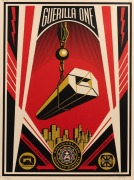 FRANK SHEPARD FAIREY (b.1950), GUERILLA ONE X THE SEVENTH LETTER COLLABORATION, Screen Print, 2009, signed, dated and editioned 155/450 in lower margin, 60 x 46cm.