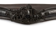 A naval themed antique English cast iron fire curb made to celebrate the 75th anniversary of the Battle of the Nile, circa 1870s, ​​​​​​​145cm wide - 2