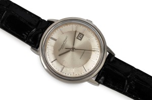I.W.C. (INTERNATIONAL WATCH COMPANY) SCHAFFHAUSEN steel cased wristwatch with automatic movement, baton numerals and date window, 4cm wide including crown