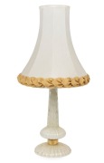 BAROVIER & TOSO Murano glass table lamp with shade, circa 1950s, ​​​​​​​the base 48cm high, 78cm high overall