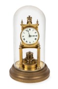 GUSTAV BECKER German 400 day "Anniversary" dome clock, early 20th century, 31cm high