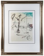 SALVADOR DALI (1904-1989), (after), surrealist landscape, posthumous lithograph, Rea Productions label verso, 68 x 54cm, 114 x 87cm overall - 2