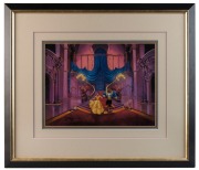 A Tale as Old as Time' giclee print on canvas (32x40cm) by Rodel Gonzalez, inspired by Walt Disney's 1991 film 'Beauty and the Beast', limited edition numbered #10 of 1500, hand-signed by the artist, with CofA; window mounted, framed & glazed, overall 61x - 2