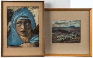 Group of 7 assorted artworks, prints and tapestries, 20th century, ​​​​​​​the largest 65 x 50cm