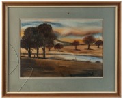 VELDA BARNES (Australia), Barossa, watercolour, signed lower right "Velda Barnes", 34 x 50cm, 58 x 72cm overall