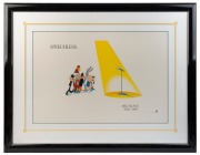 MEL BLANC: Looney Tunes Studio Art lithograph entitled "Speechless" paying tribute to the vocal talent of the incomparable Mel Blanc; attractively framed & glazed; overall 80x103cm.