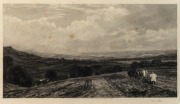 SIR FRANCIS (FRANK) SHORT (British 1857-1945), (rural scene), engraving, signed lower right in pencil "Frank Short", ​​​​​​​20 x 35cm, 40 x 55cm overall