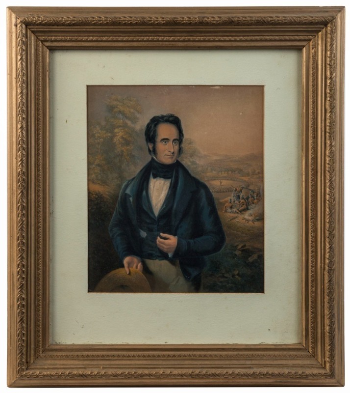 JOHN BAXTER (1804-1867), The Rev. Robert Moffat. colour lithograph, 25 x 21cm, 46 x 41cm overall