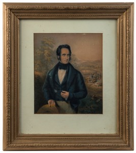 JOHN BAXTER (1804-1867), The Rev. Robert Moffat. colour lithograph, 25 x 21cm, 46 x 41cm overall