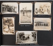 PAPUA NEW GUINEA: WWII era photographs in album with native scenes including Port Moresby District, Hanuabada and Talasea, Allied aircraft incl. B-25 Mitchell Bomber, Douglas DC-3, Catalina Flying Boat, wreck of MV Macdhui ("McDewey"), military transport, - 4