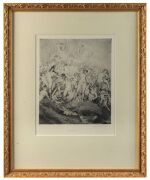 NORMAN LINDSAY (1879 - 1969), Pegasus, posthumous lithograph, ​​​​​​​35 x 28cm, 61 x 50cm overall - 2